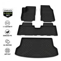Tapis de sol de voiture EKR personnalisés en TPE avec tapis de coffre, tapis de sol 3D toutes saisons, doublures de coffre imperméables, vente en gros