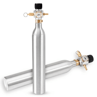 Régulateur de CO2 pour eau gazeuse 0-90 PSI avec valve de décharge et kit de ligne de gaz à raccord rapide pour la fabrication de bière, de vin et d'eau gazeuse