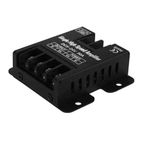 Amplificateur PWM compact noir 30A 24V DC pour LED monochromes, booster de puissance 12V 5V à tension constante sans signal