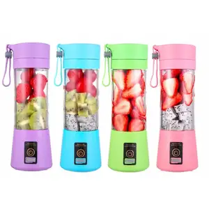 CE/ROHS/FCC/MSDS/UL Electric Mini Ice Bottle Blender Home Usb 6 Blades Juicer Cup Machine Portable Fruit Juice Blenders Plastic