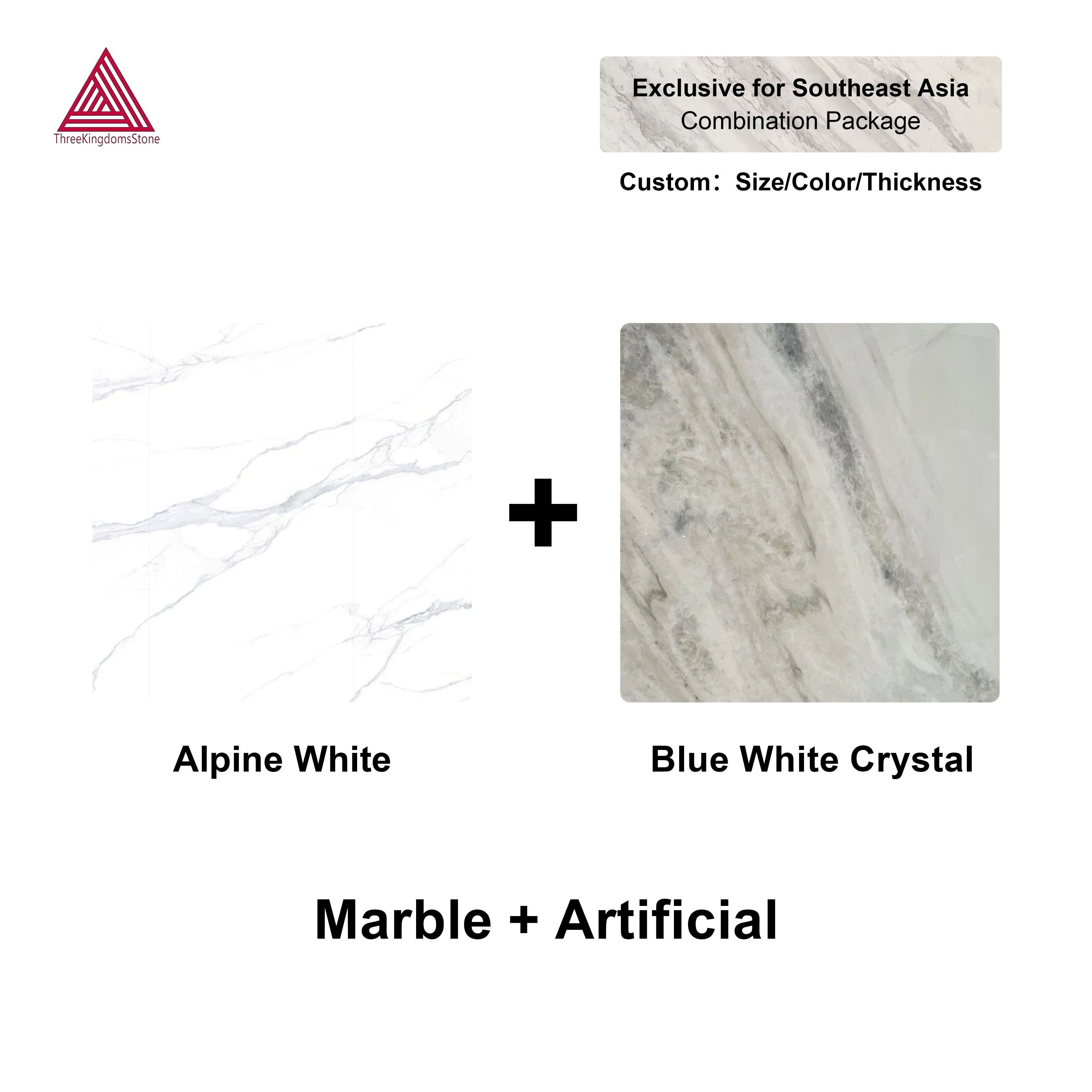 Blanc Alpin + Cristal Blanc Bleu