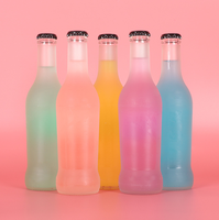 275ml Rio Cocktail Leere Milchglas flasche mit Metall kronen kappe Beliebteste Glasflasche mit klarer/matti erter Oberfläche