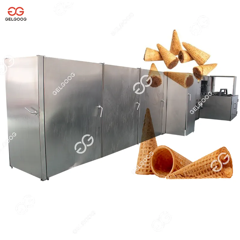 Полностью автоматическая машина для производства конусов мороженого, линия производства сахарных конусов различной формы