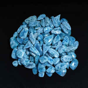 Turquesa Natural en Cabujón, Gema Suelta Hecha a Mano, 20-45 mm, Formas Variadas, para Joyería, Precio al por Mayor, MOQ 100 Piezas, Color Claro - Product Image 2