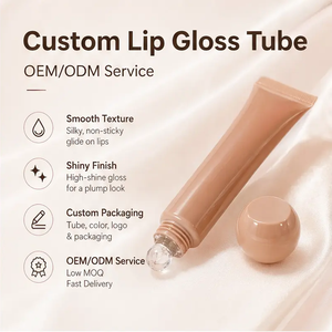 Brillo Labial Natural Voluminizador con Cabezal de Silicona, Tubos Personalizados, Envase Cosmético para Maquillaje Diario, Marca Privada - Product Image 4