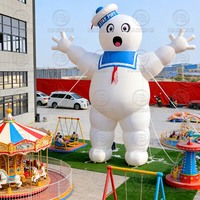 Homme guimauve gonflable géant Ghostbusters, personnage de dessin animé gonflable Ghostbusters, décoration publicitaire gonflable