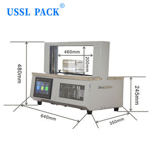 Macchina Semi-Automatica GS-2046 per Sigillatura a Caldo e Fasciatura con Nastro di Carta, PLC per Imballaggio Alimentare con Film OPP - Product Image 4
