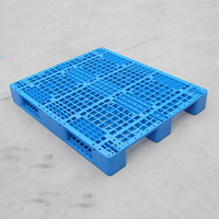 Palettes en plastique 1200x1000mm Taille Industrie Entrepôt Stockage Palette en plastique Palette en plastique réutilisable simple face