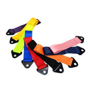 Sangle de remorquage en cuir OEM Marcan 25 cm pour voitures universelles - Haute qualité Rouge/Bleu/Noir Personnalisable Culture JDM Racing 100% Compatible - Product Image 4