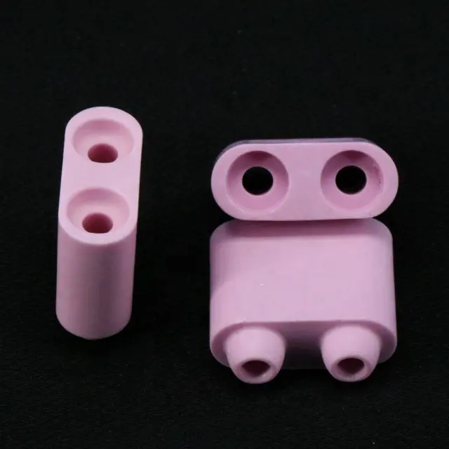 Cuentas de cerámica de alúmina, elemento calefactor para calentador de almohadilla de cerámica Flexible, color rosa, 95%