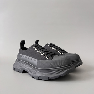 Zapatillas de Lona Negras Premium de Caña Alta con Suela Gruesa, Estilo Casual para Hombre y Mujer - Product Image 5