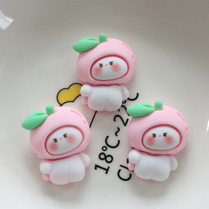 การ์ตูนผลไม้ตุ๊กตาอุปกรณ์เสริม diy เคสโทรศัพท์หัวพินเชือกกรอบรูปจี้ตกแต่งลูกปัดพลาสติกเรซิ่น Charms - Product Image 6