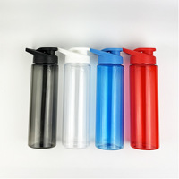 Chine plastique bouteille 700ml Portable bouteille d'eau paille Transparent clair large-bouche étanche conception pour sport stanley tasse