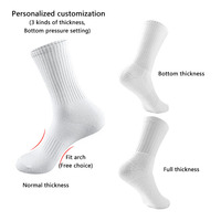 Haute qualité Logo personnalisé hommes femmes cuisse haute Yoga chaussettes Transparent équipage longueur anti-dérapant caractéristique pour un usage quotidien corps brassard