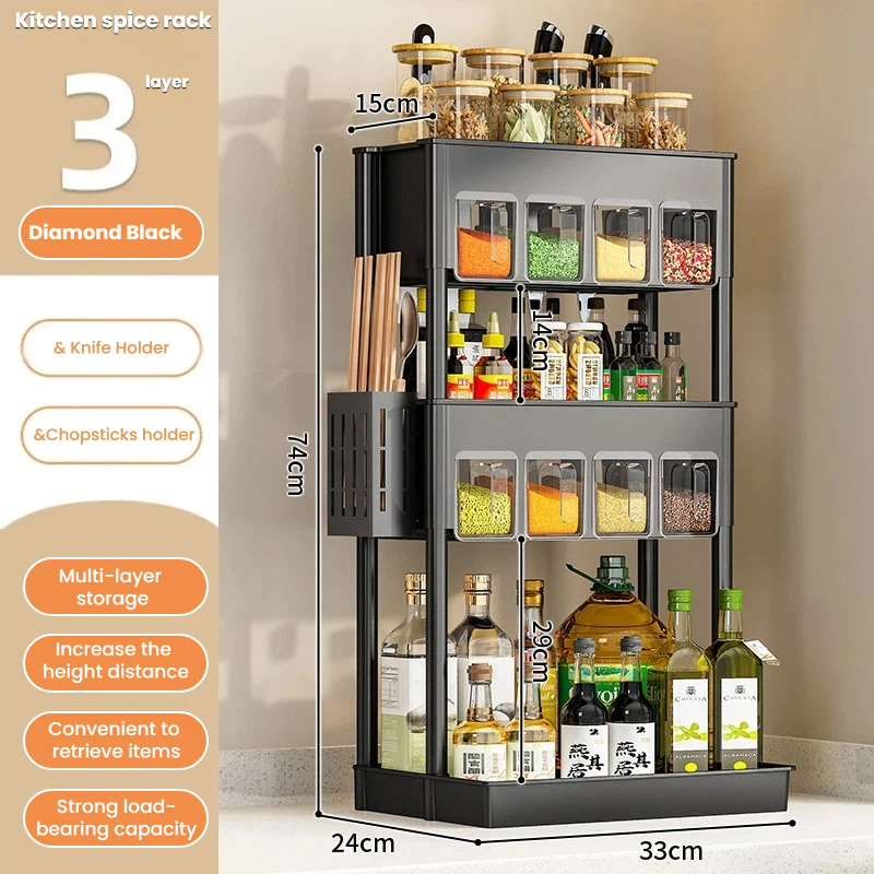 3 Layers - Black + Chopsticks Simple