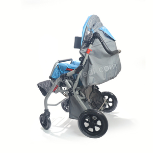 Lightweight Manual Wheelchair Foldable <b>Mobility</b> <b>Chair</b> Aluminum Frame Pediatric Wheelchair with Canopy for CP Children - Product Image 6