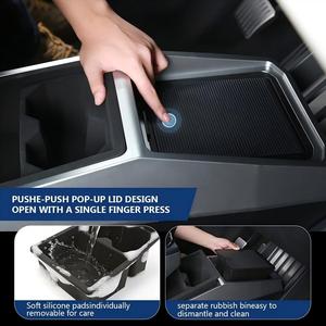 Organizador de Consola Central para Cybertruck, Caja de Almacenamiento Multifuncional de Doble Capa - Product Image 3