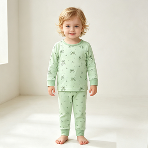 Pyjama en coton pour garçons, ensemble imprimé dessin animé, manches longues, confortable, pour tout-petits, fabrication OEM, <span class=keywords><strong>marque</strong></span> personnalisée, faible MOQ - Product Image 2
