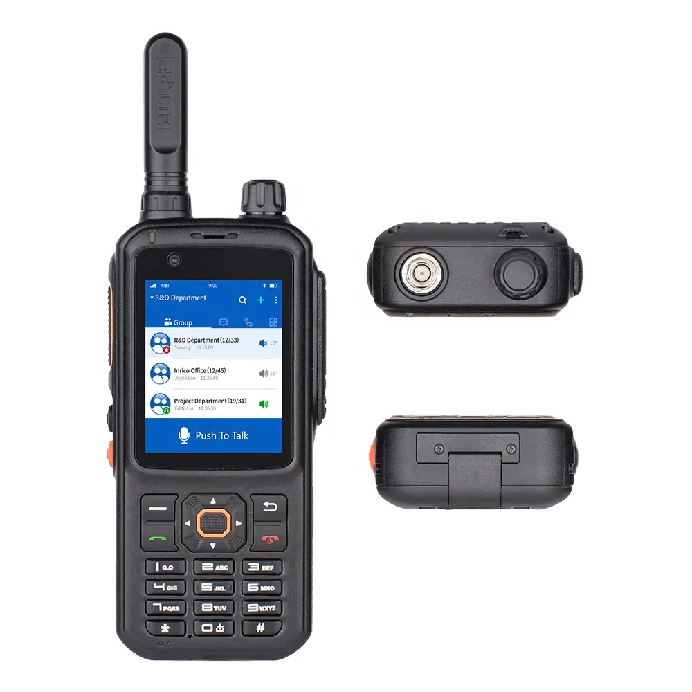 CE/RoHS/FCC 4G ağ radyo walkie talkie küresel çağrı telefon inrico T320