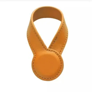 Clip magnétique multifonctionnel en cuir avec fausse fourrure, organisateur rond robuste pour chapeaux, accessoires de sac pour voyage en extérieur - Product Image 5