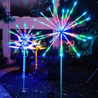 Flash dynamique Feu d'artifice Motif Lumière 3D Numérique Tube Feux D'artifice Lampe Simulation Ambiance Festive Paysage Lampes