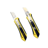 Couteau pliant utilitaire de qualité industrielle Kebo KB-601 avec lame en acier verrouillable, lame à changement rapide, longueur totale de 16 cm