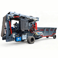 Machine combinée de broyeur et de déchiquetage de bois robuste pour le broyage et le meulage fin des branches et des souches de bois