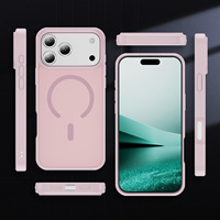 Étui de téléphone magnétique 2-en-1 en TPU et PC pour iPhone 13 Pro Max, finition mate dépolie, accessoires pour téléphone portable