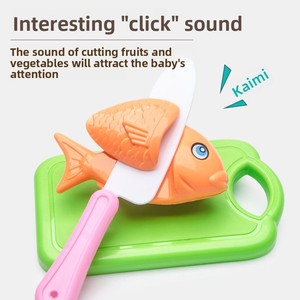 <span class=keywords><strong>Jouet</strong></span> de découpe de fruits en plastique, ensemble de <span class=keywords><strong>cuisine</strong></span> ludique unisexe pour enfants avec légumes et panier à gâteaux pour 0-3 ans - Product Image 4