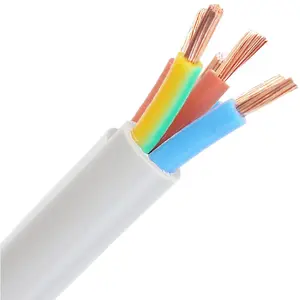 Cabo de fio elétrico subterrâneo, 4 núcleos 0.5mm cabo de cobre flexível rv H05vv-f 4 núcleos