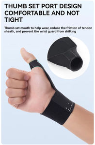 Muñequera de Compresión Ajustable, Transpirable, con Estabilizador de Pulgar, Alivio del Dolor Deportivo, Soporte para Muñeca y Pulgar - Product Image 3