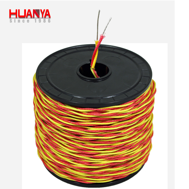 K Type 0.711mm Size Fiberglass Insulated K Type Thermocouple Extension Wire