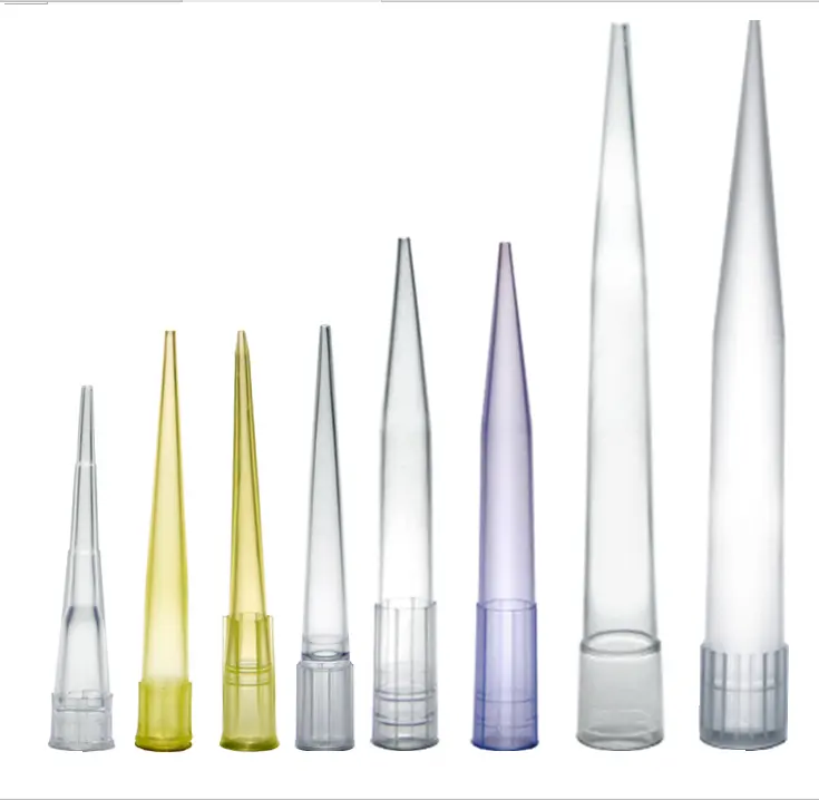 Embouts universels jetables 10ul pour micropipette avec embouts de pipette approuvés CE/ ISO pour consommables de laboratoire