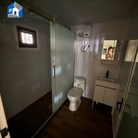 RELYANCE Cabine Apple de 40 pieds de large avec escalier en colimaçon, terrasse et mur en matériau PU, idéale pour villa, bureau, immeuble, salon, glamping