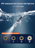 Caméra d'inspection industrielle articulée bidirectionnelle avec éclairage LED, caméra endoscopique flexible à fibre optique pour la localisation de défauts