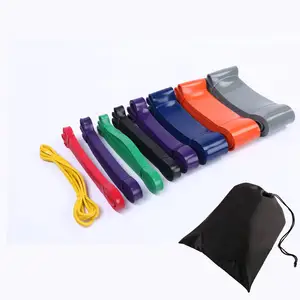Bandes d'exercice <span class=keywords><strong>de</strong></span> gymnastique en latex extensible à longue résistance avec logo privé personnalisé en gros - Product Image 1