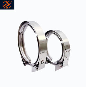 Vband 클램프 맞대기 조인트 스테인레스 스틸 밴드 클램프 슬리브 자동차 커플 터보 배기 하향 파이프 클램프 - Product Image 1