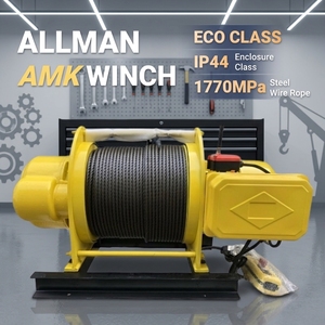 ALLMAN - Precio de Fábrica - Guinchos Eléctricos de Servicio Pesado Serie AMK IP44 de 2 Toneladas para Construcción y Minería - Product Image 2