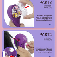 Tresseur de cheveux électrique AiJH DIY, appareil automatique pour tresser et coiffer les cheveux, jouet pour coiffure
