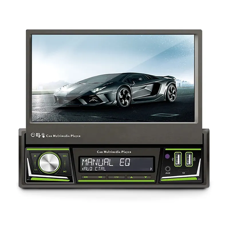 Ihuella Vintage Smart Used Sony 1 din Telescopic Android Peugeot 407 Car Radio Mp5 Frame Player Carplay Bluetooth 7 inch