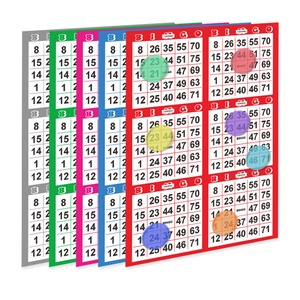 OEM/ODM Bingo Game Tickets - Accept Custom Sizes and Patterns for Commercial Home Use - Product Image 1