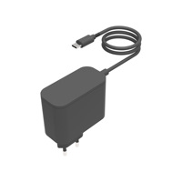 Fuente de Alimentación Universal de 65W con Enchufe de Pared y Cable de Conexión de CA Fijo para Pantallas LED, Adaptador de Corriente