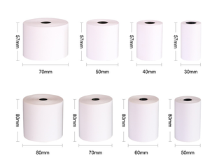 Etiqueta Adesiva de Papel Térmico à Prova d'Água e UV, Retangular Branca, Tamanhos 100*100*80*70*60*40*30*20 - Product Image 4