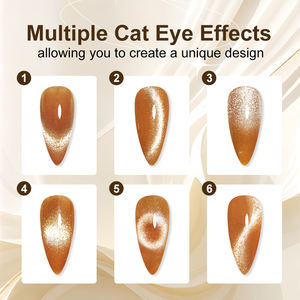 Limewirl Glitter Cat Eye UV Gel smalto per unghie Set galassia colorata olografica Manicure arte per il salone o fai da te a casa - Product Image 3