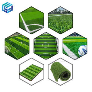 Hierba de plástico artificial no tóxica para perros de alta calidad para parques infantiles al aire libre y césped artificial de fútbol - Product Image 3