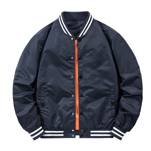 Pilote surdimensionné personnalisé 100% uniformes de baseball en nylon pour hommes coton rembourré épaissir mâle pardessus décontracté Style veste - Product Image 2