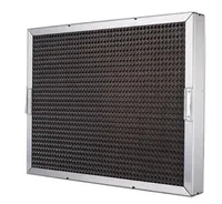 Filtres de hotte commerciale, filtres de hotte de cuisine, filtre de hotte en acier inoxydable à mailles en nid d'abeille pour les fumées, l'huile et la graisse