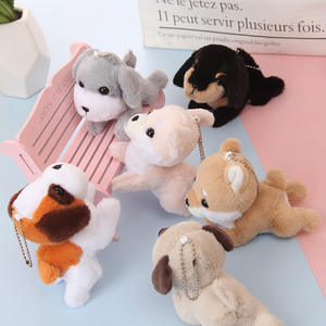 Porte-clés en peluche mignon et moelleux pour chien Kawaii, peluche douce pour carlin, chiot, poupée, breloque, accessoire pour enfant, cadeau - Product Image 1