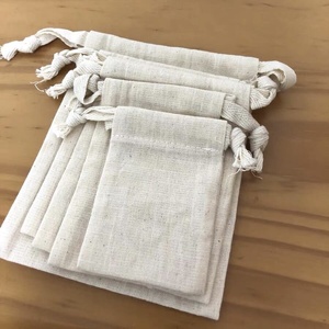 Promotion Jute <span class=keywords><strong>chanvre</strong></span> sac toile de jute lin petite <span class=keywords><strong>pochette</strong></span> bijoux sac mariage/noël faveur pochettes et sacs-cadeaux avec Logo - Product Image 2