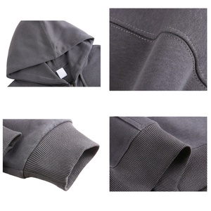 TKAN387D ODM/OEM Venta al por mayor Puls Size Loose Men's Heavyweight 100% Cotton Full Zip up Hoodie Custom Silk Screen Printing - Product Image 2